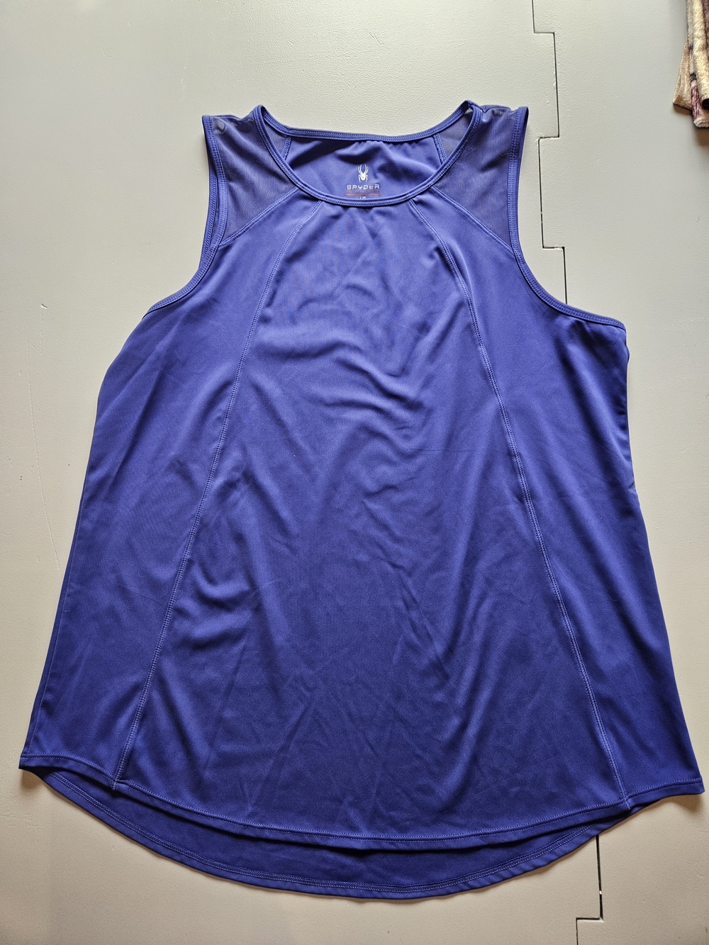 Spyder Women's Athletic Tank Top in Deep Blue, Size L.